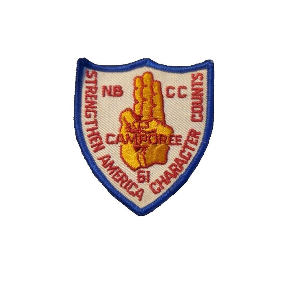 1961 NBCC Strengthen America Character Counts Camporee BSA Uniform Patch